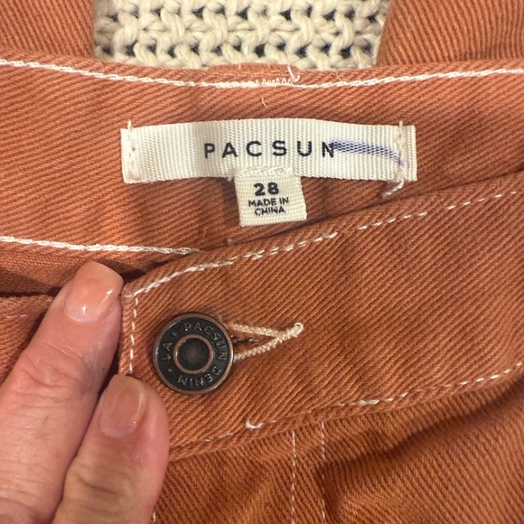 PACSUN CARGO JEANS 28 Women's Rust - Picture 3 of 8